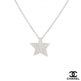 Chanel White Gold Diamond Comete Pendant 0.68ct D-F/VVS1 J0869